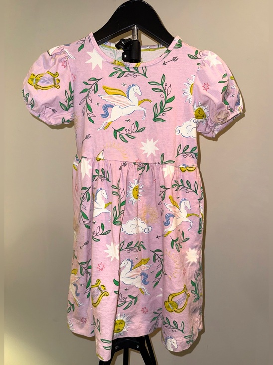 Mini Boden Other - Mini Boden puff sleeve dress with Pegasus design, size 6/7